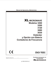 XL MICROWAVE 3120 Manual De Operación Y Mantenimiento