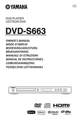 Yamaha DVD-S663 Manual Del Usuario