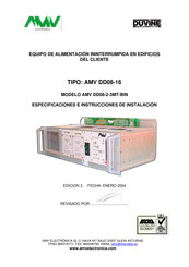 AMV DD08-16 Instrucciones De Instalación