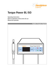 Handpiece Experts Torque Power BL ISO Manual Del Operador