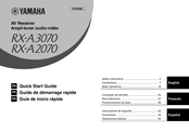 Yamaha RX-A 2070 Guía De Inicio Rápida