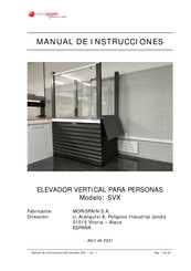 MORISPAIN SVX Manual De Instrucciones