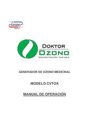 Doktor Ozono Ateramex CVTOX Manual De Operación