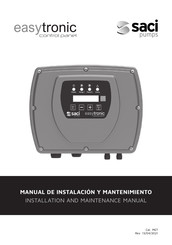 Saci pumps easytronic Manual De Instalación Y Mantenimiento