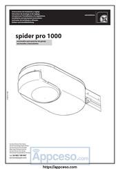 appceso spider pro 1000 Instrucciones De Instalación Y Reglaje