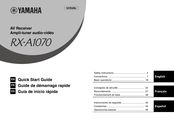 Yamaha AVENTAGE RX-A1070 Guía De Inicio Rápida