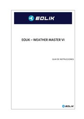 EOLIK WEATHER MASTER VI Guía De Instrucciones