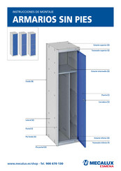 Mecalux ARMARIOS SIN PIES Instrucciones De Montaje