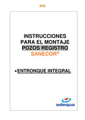 Adequa SANECOR Instrucciones Para El Montaje