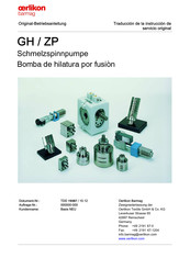 Oerlikon Barmag ZP Manual Del Usuario