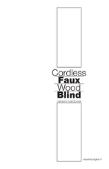 ZebraBlinds Cordless Faux Wood Manual Del Usuario