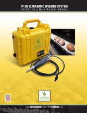 Ultrasonic Poultry Systems P100 Manual De Operación, Mantenimiento