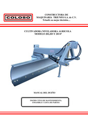 COLOSO 203-P Instrucciones De Mantenimiento, Ensamble Y Lista De Partes