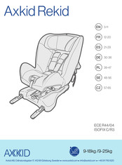 Axkid Rekid ISOFIX R3 Manual Del Usuario