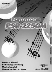 Yamaha PortaTone PSR-225GM Manual De Instrucciones