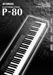 Yamaha P-80 Manual De Instrucciones