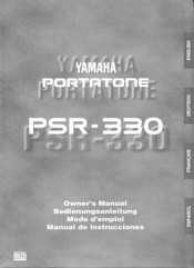 Yamaha Portatone PSR-330 Manual De Instrucciones