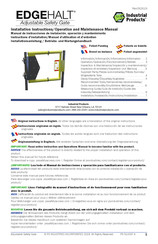 Industrial Products EDGEHALT Manual De Instrucciones De Instalación, Operación Y Mantenimiento