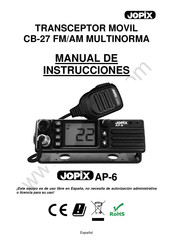 JOPIX AP-6 Manual De Instrucciones