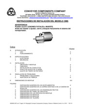 Conveyor Components Company CMS Instrucciones De Instalación