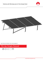 Everest Solar Systems Tilt-Up Single-Raised Instrucciones De Ensamble