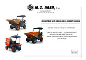 M.Z.IMER DUMPER MZ-2500-HDHF Libro De Instrucciones