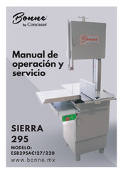 Concasse Bonne ESB295AC220 Manual De Operación Y Servicio