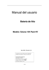 Exelsolar Soluna 15K Pack HV Manual Del Usuario