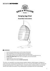 BED BATH & Beyond Bee&Willow Home Instrucciones De Montaje