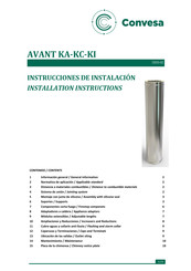 Convesa AVANT KA Instrucciones De Instalación