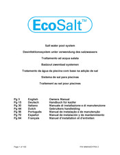 EcoSalt M0808 Manual De Instalación Y De Mantenimiento