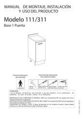 Italínea 111 Manual De Montaje, Instalación Y Uso Del Producto