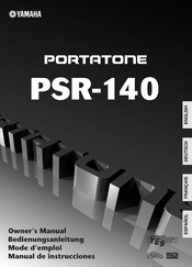 Yamaha PORTATONE PS-140 Manual De Instrucciones