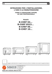 Sogeco B-CHEF 10 Serie Instrucciones Para La Instalación, El Uso Y El Mantenimiento