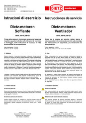 Dietz-motoren SB120 Instrucciones De Servicio