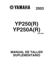 Yamaha YP250 2003 Manual De Taller Suplementario