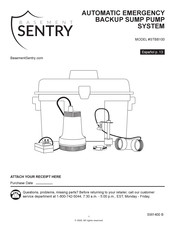 Basement Sentry STBB100 Manual De Instrucciones