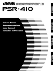 Yamaha PSR-410 Manual De Instrucciones