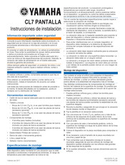 Yamaha CL7 Instrucciones De Instalación