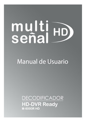 Multiseñal M-6000R HD Manual De Usuario