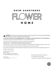 Drew Barrymore Flower Home 8685 Instrucciones De Montaje
