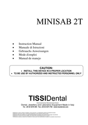 TISSIDental MINISAB 2T Manual De Manejo