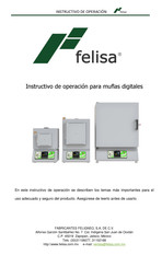 FABRICANTES FELIGNEO felisa FE-340U Instructivo De Operación