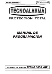 Tecnoalarma TECNO 8000 VOZ Manual De Programación