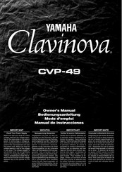 Yamaha Clavinova CVP-49 Manual De Instrucciones