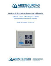 ARGSeguridad ACC-ZD236C Manual Del Usuario