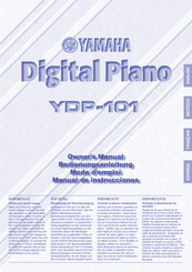 Yamaha YDP-101 Manual De Instrucciones