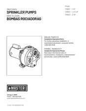 Master Plumber 219903 Manual Del Usuario