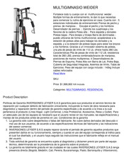 Leyser WEIDER Manual Del Usuario