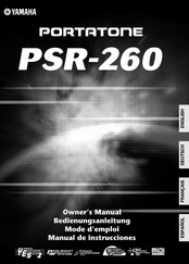 Yamaha PortaTone PSR-260 Manual De Instrucciones